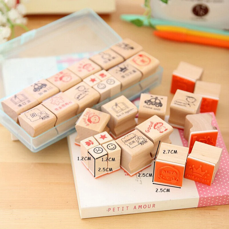 15 шт. учителя Stampers самостоятельно покрывать краской мультфильм английская