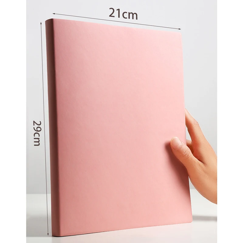 A4 Super Thick Cornell Note Large thicken Planner Diary 416 pages Soft cover lined notebook Notepad for school Agenda 2022 Book images - 6