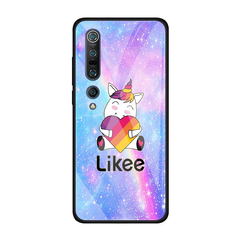 

Phone Case for Xiaomi Mi Poco X3 NFC M3 F2 Pro Note 10 10T Pro 9T 10 Lite CC9 CC9E Glass Cover Shell Likee cute cat