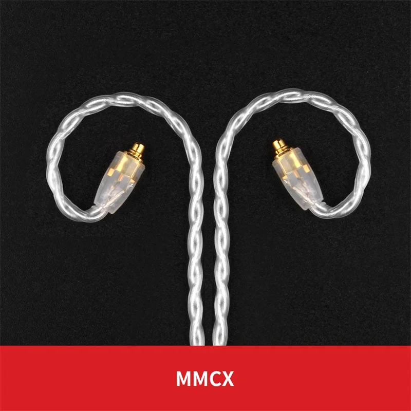 MMCX Новая лампа указателя A2 наушники с серебряным покрытием обновления кабель 0,75 \ 0,78 \ mmcx PIN для V80 V20 V10 AS10 IE80 V30 T2 t3 p1 F3 N3 V90 V30 S2 S7 N1 - Цвет: MMCX