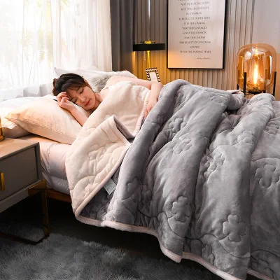 

Super Warm Soft Blanket Luxury Thick Pink Blankets For Beds Fleece Blankets and Throws Winter Adult Bed Cover