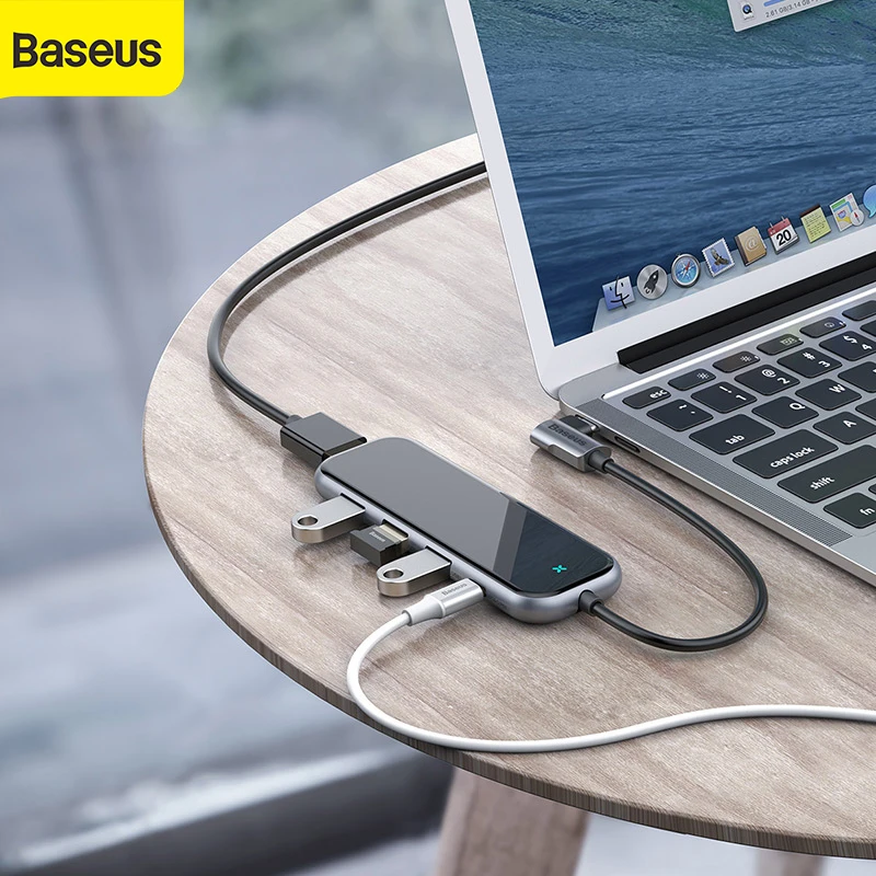 Baseus USB хаб для HDMI 3.0 концентратора Macbook Pro Huawei Samsung 5 портов переходник мобильного
