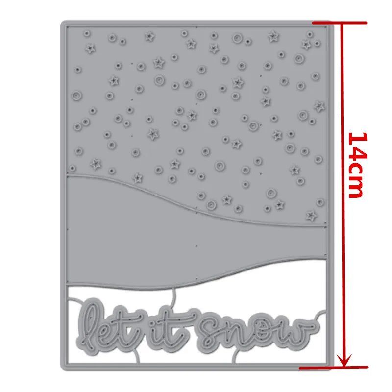 Снежные металлические Вырубные штампы для скрапбукинга и изготовления карт