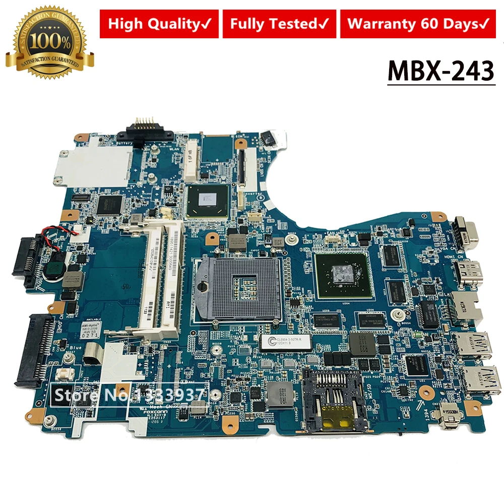 Для Sony VPCF21Z1E/BI VPCF21Z1R/BI MBX 243 основная плата V081 REV: 1 1P 0113J03 8011 Материнская ноутбука карты|Платы расширения| |