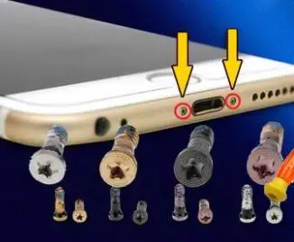 

100pcs/lot Bottom Screws for iPhone 5 5S 6/6P 6S/6SP 7/7P 8/8P X XS/XSMAX/XR