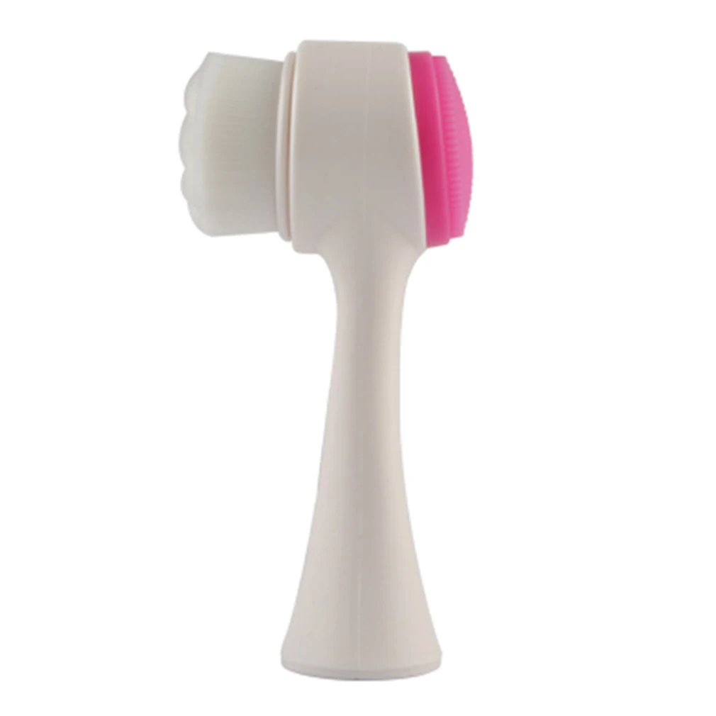 3D двухсторонняя многофункциональная щетка для очистки пилинг лица очищающая