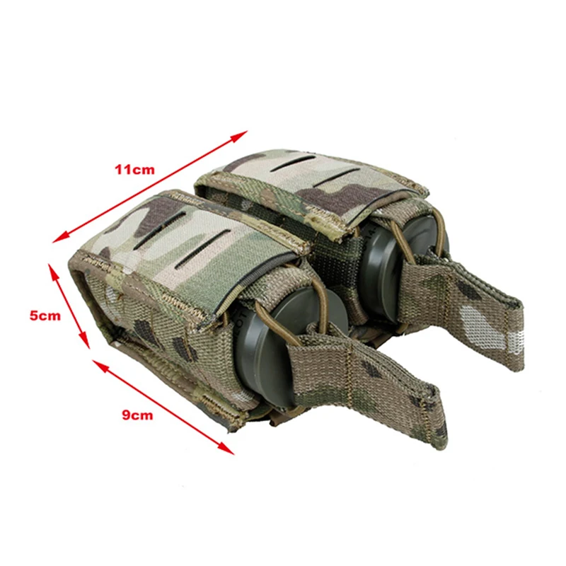 TMC Tactical TC 40mm Double Grenade Pouch Carrier MOLLE Airsoft Gear Outdoor Hunting Bag 3361 | Спорт и развлечения