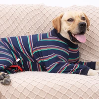 dog pajamas pet costume for large medium dogs dog warm jumpsuit long sleeveless 4 legged dog sleep suit