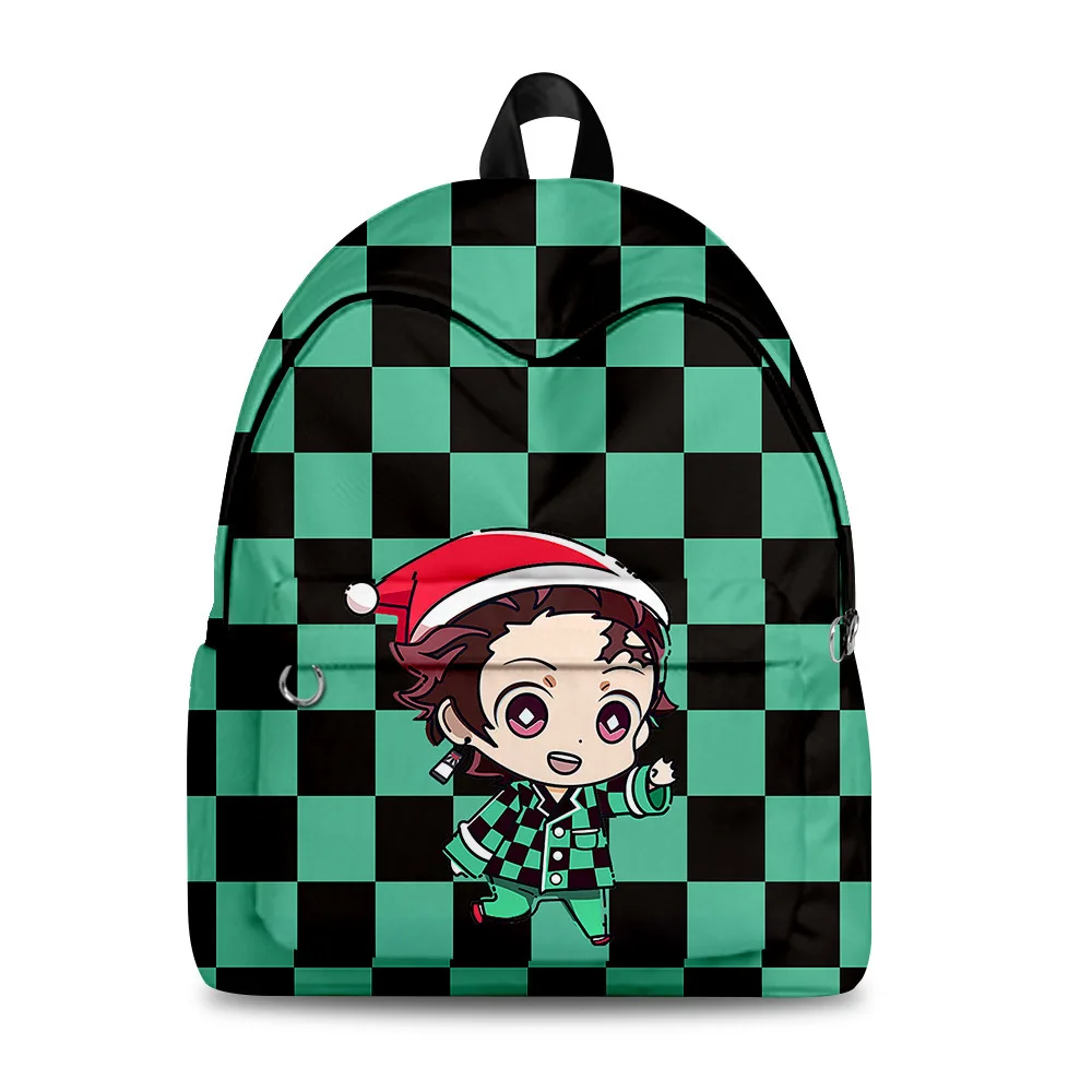 

Cartoon Kawaii Demon Slayer School Bags Boys Girls Mini Travel Bags 3D Print Oxford Waterproof Notebook Shoulder Backpacks
