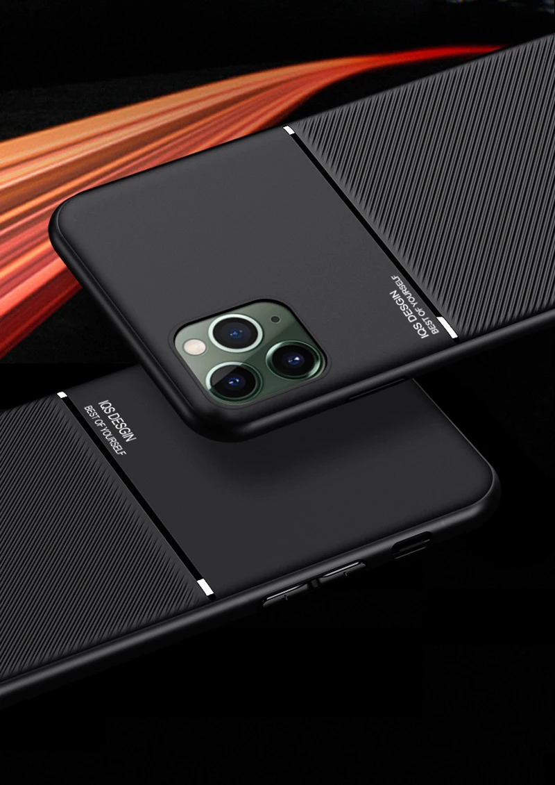 

For IPhone 11 11 Pro Max Shockproof Thin Leather Magnetic Case Cover