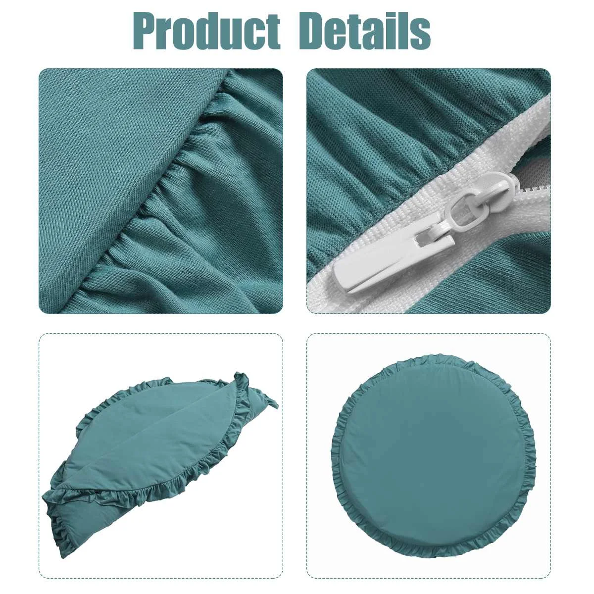 

Nordic Newborn Baby Padded Play Mats Soft Cotton Crawling Mat Girls Game Rugs Round Floor Carpet For Kids Interior Room Decor