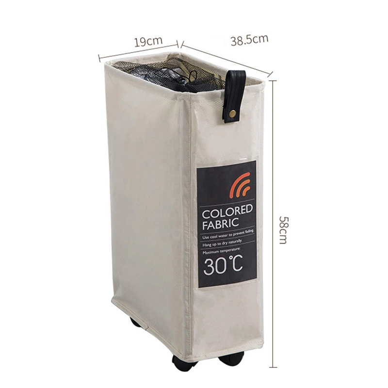 Корзина для белья с колесо качения Бытовая Складная Прачечная сортировщик Для