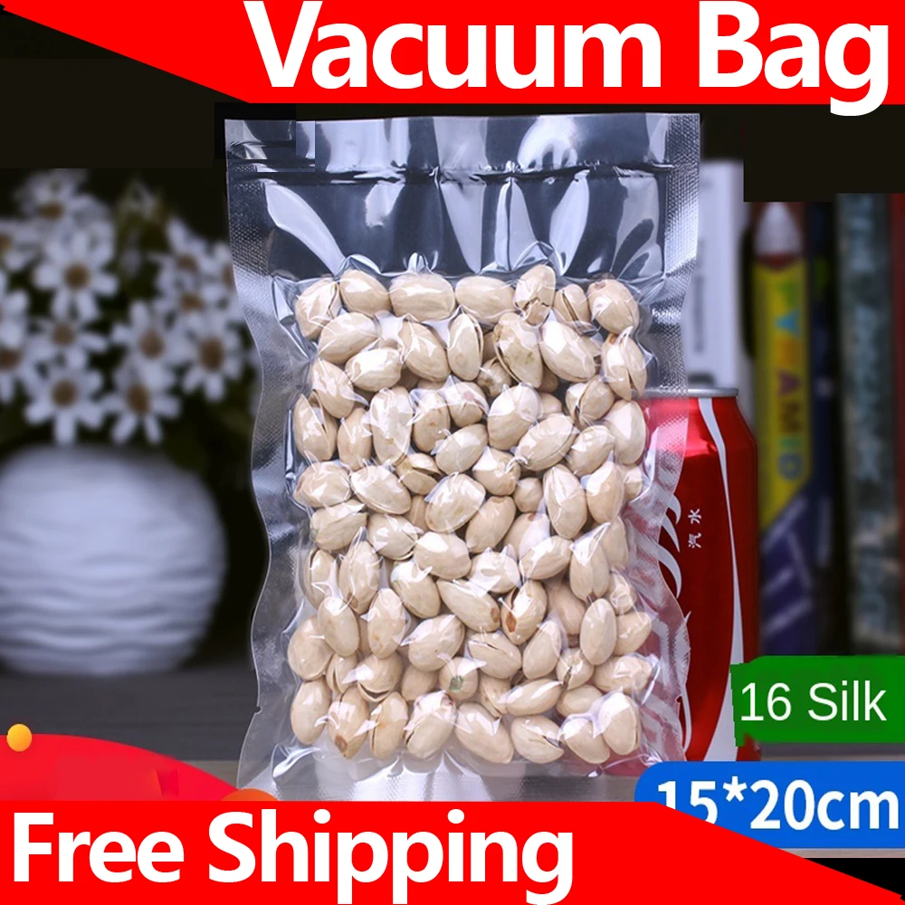 

Vacuum Bag Kitchen Food Vacuum Sealer Bag 15X20cm Thick 0.16mm Storage Vacuum Food Packaging Bags Wholesale Custom 50PCS