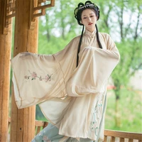 traditional chinese hanfu women fairy dress embroidery party stage performance princess ancient dance costumes festival outfit