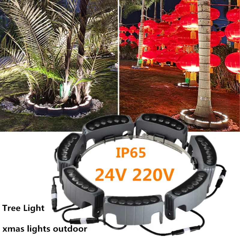 

Уличный кольцевой светодиодный светильник для деревьев, парка, улицы, гостиницы, ландшафтный светильник s, освещение для газона, светильник ...