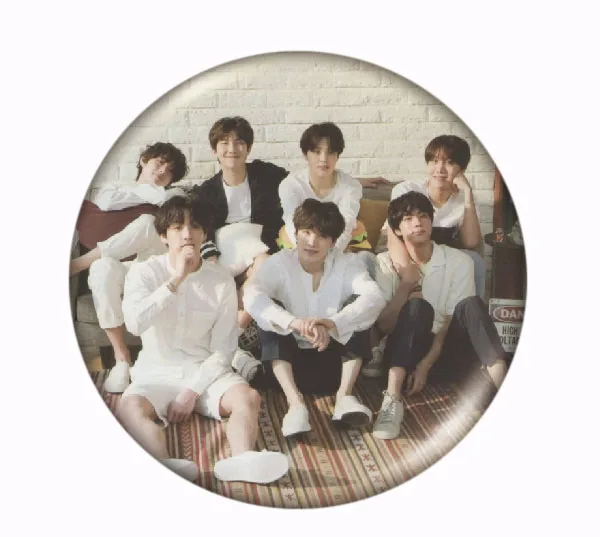 17 Year-End Clearances Kpop Bangtan Boys Pin Album Brooch Badge Accessories For Clothes Hat Backpack Decoration - Окраска металла: 17