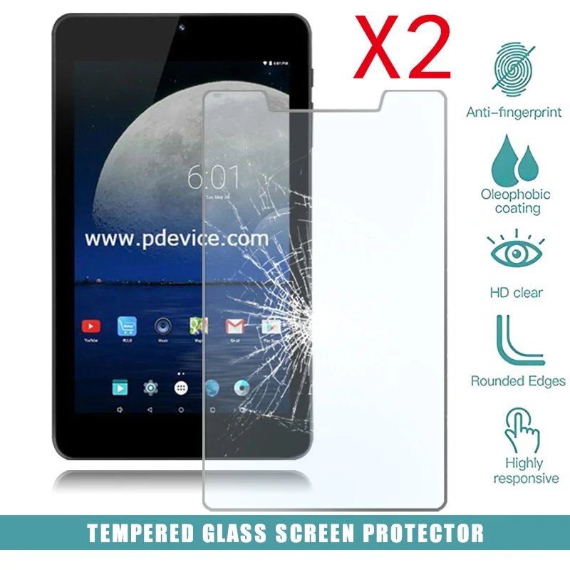 

2Pcs Tablet Tempered Glass Screen Protector Cover for Irulu EXpro X4 7 Inch Full Coverage Anti-Scratch Explosion-Proof Screen