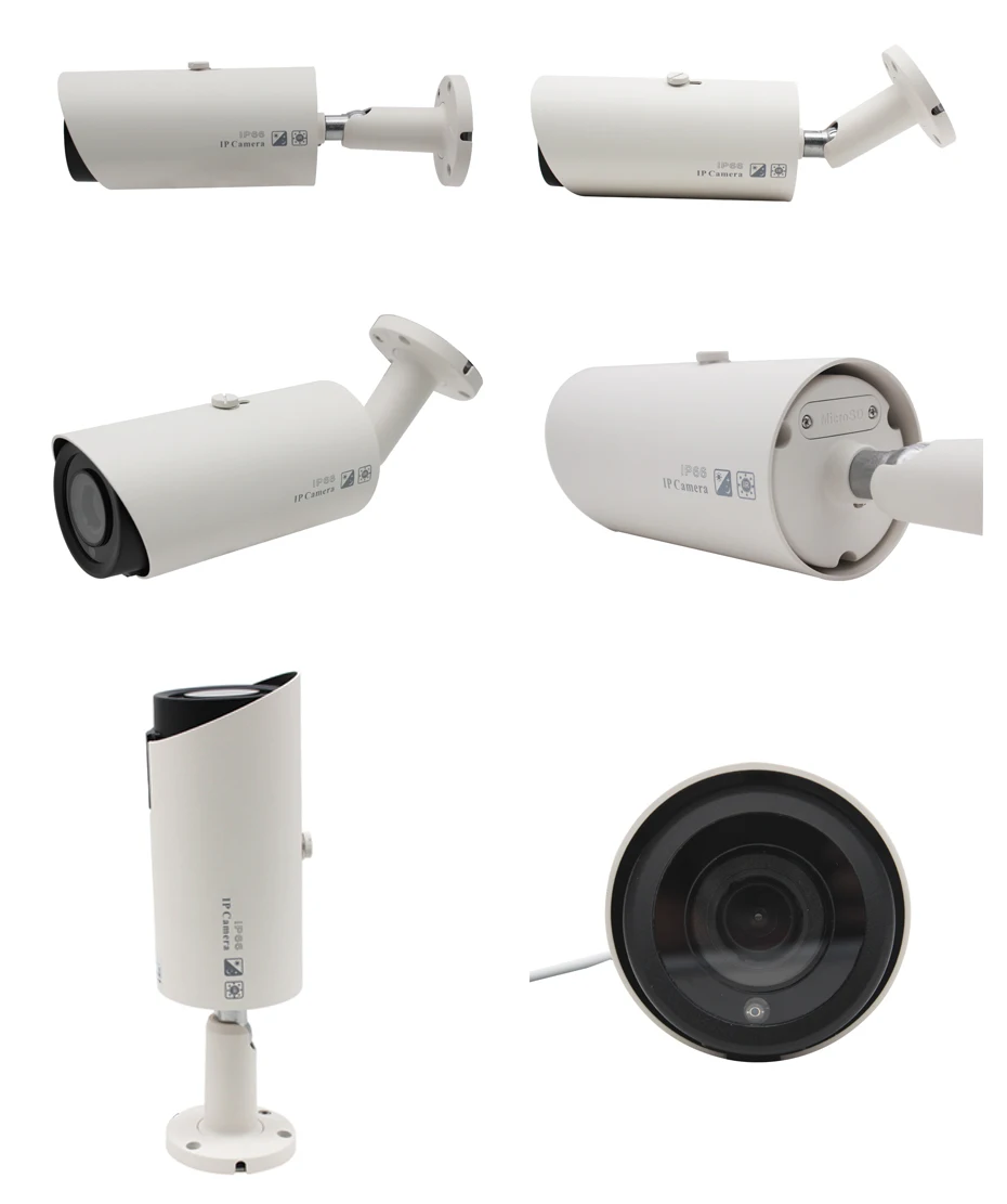 Hikvision, совместимая с 4K POE ip-камера, уличная, 8 Мп, Vari-Focus, 2,8-12 мм, цилиндрическая камера видеонаблюдения, H.265, слот Micro SD
