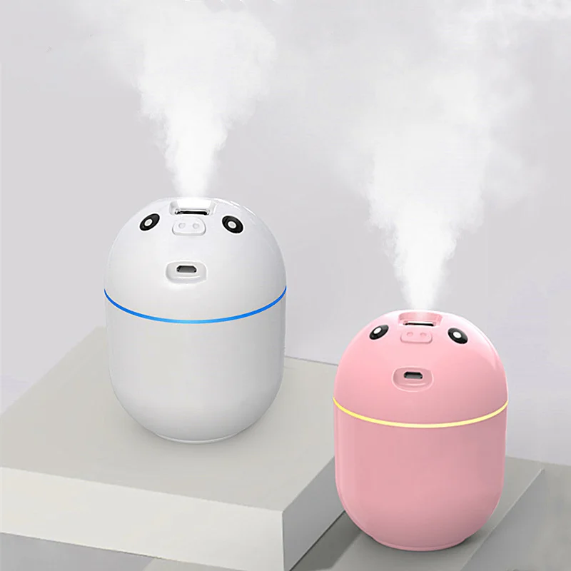 

220ML Ultrasonic Mini Air Humidifier Aroma Essential Oil Diffuser for Home Car USB Mist Maker with LED Night Lamp Aromatherapy