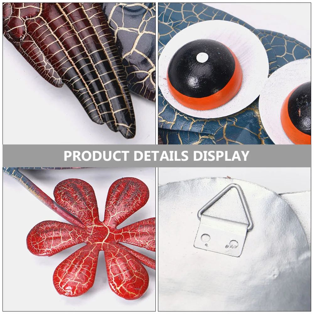 

1Pc Beautiful Iron Owl Decoration Household Wall Pendant Hanging Decoration