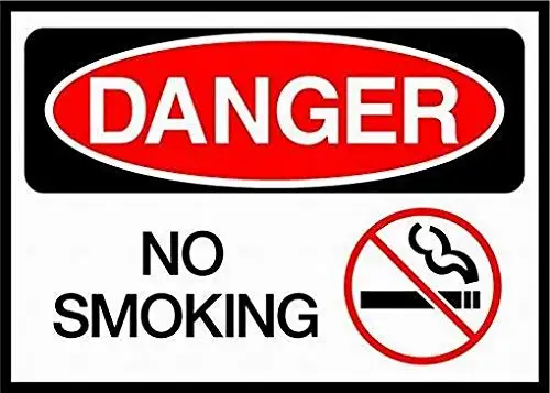 12X16 не курить опасность OSHA Ansi знак Предупреждение знак безопасности металлический жестяной знак 12X16 не курить опасность OSHA Ansi знак Предупреждение знак безопасности металлический жестяной знак