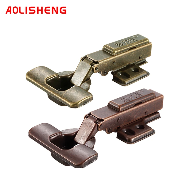

AOLISHENG Soft Close Hinge Cabinet Bronze Concealed Hydraulic Furniture Door