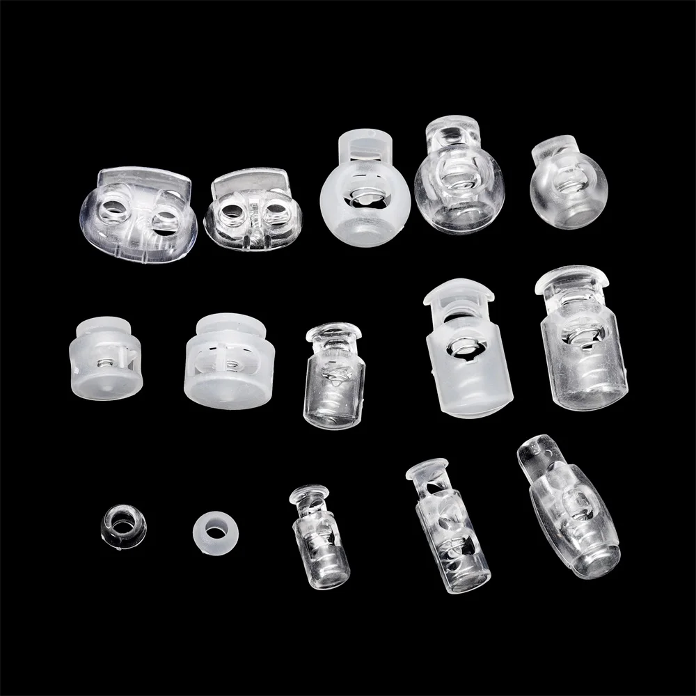 

10pcs/bag Plastic Spring Button Rope Button Backpack Bell Rope Button Clip Rope Button For DIY Jewelry Making Components