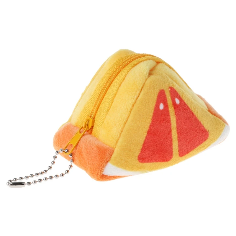 

EDC Fruit Plush Coin Purse Bag Moneybag Wallet Change Purse Small Gift Kids Toy