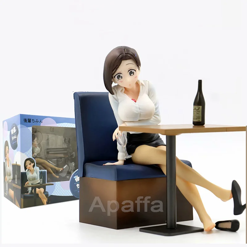 WITH RETAIL BOX Сексуальная девушка аниме фигурка GZTZMY хорошая улыбка компания Tawawa в понедельник Kouhai Chan ПВХ фигурка модель игрушки кукла подарок - Цвет: WITH RETAIL BOX