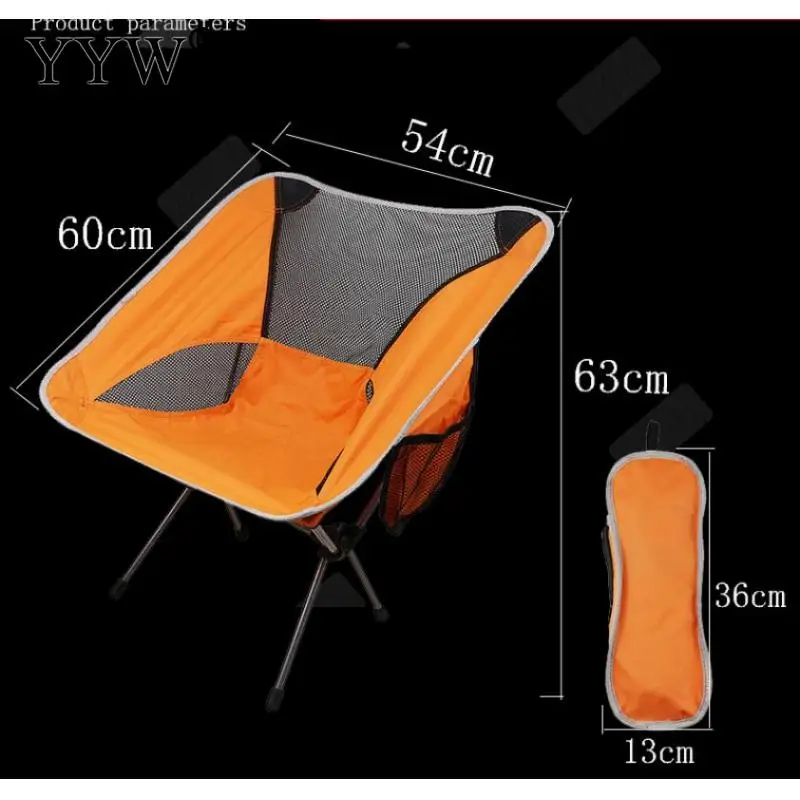 Barato Silla De Playa Plegable Para Acampar, Asiento Ligero Para Acampar Al Aire Libre, Ultraligero, Color Naranja Y Verde, Novedad De 2021
