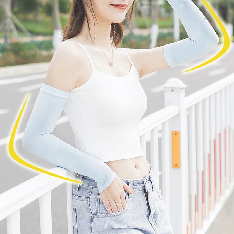 

Cycling Sleeves Men Fitness Armguards Arm Elbow Pad Summer UV Protection Outdoor Oversleeve Quick Dry Breathable Ridding Sleeves