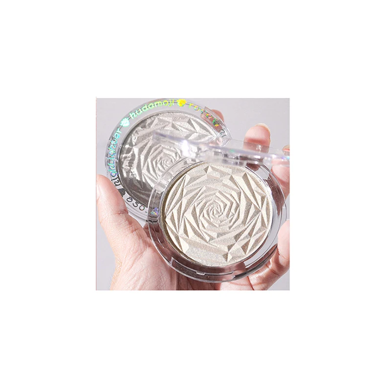 

Rose Diamond Highlighter Powder Blush Repairing Palette Brightening Glitter Pearlescent 3 Dimensional Ginger Face Compact Sculpt