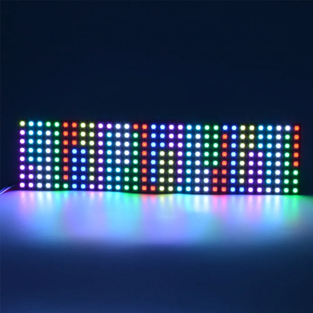 Цифровая матрица WS2812B 8x32 пикселей гибсветодиодный светодиодная программируемая