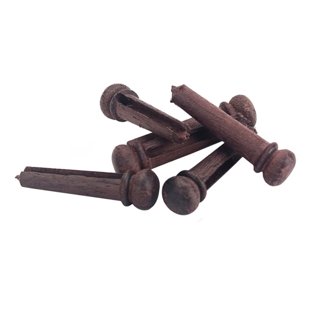 

6pcs GL68 Rosewood Guitar Bridge Dot Guitar Pressure String Nails Pin