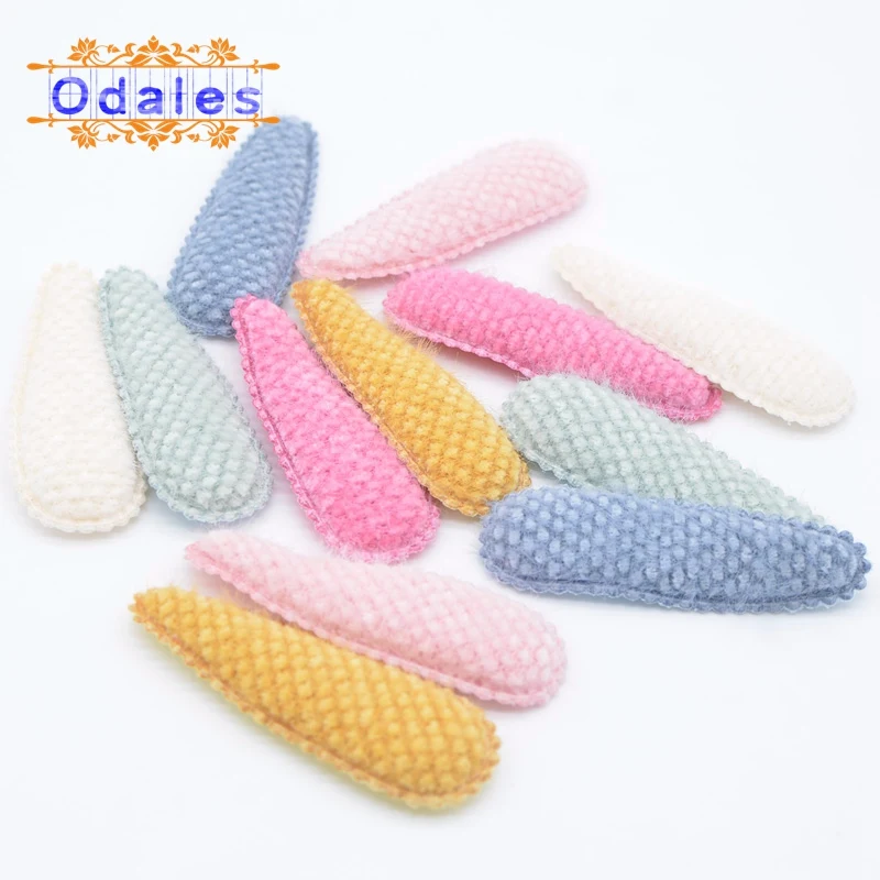 12Pcs/lots 7.5CM Furry Pads Lace BB Clips Cover Side Clip Applique Wedding Bride Hairpin Hairgrip Headwear Women Patch Accessory | Дом и сад