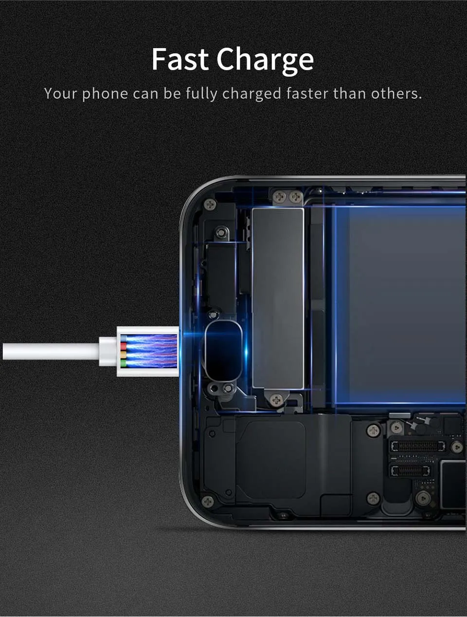 Usb type-C кабель для Xiaomi Redmi Note 7 mi9 2.4A USB C кабель для samsung S9 провод для быстрого заряда USB-C шнур для зарядки мобильного телефона