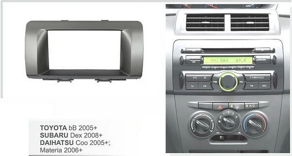 Двойная Din Автомобильная радиоустановка Fascia Для Toyota bB 2005 + Subaru Dex 2008 Daihatsu Coo