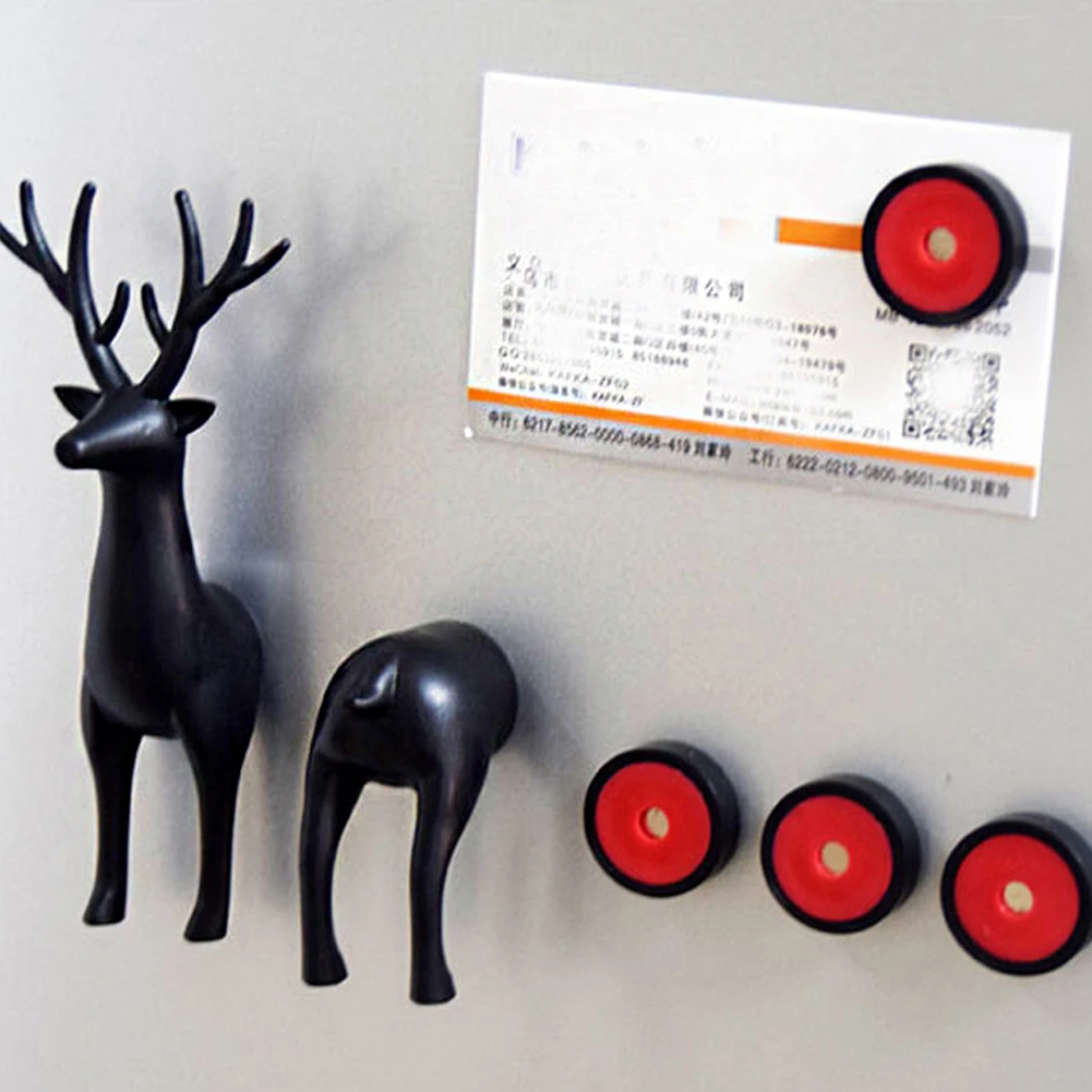 Accessories Memo Notice Animal Meal Planning Strong Suction Shopping List Fridge Magnet Sika Deer Home Decor Souvenir Reusable | Дом и сад