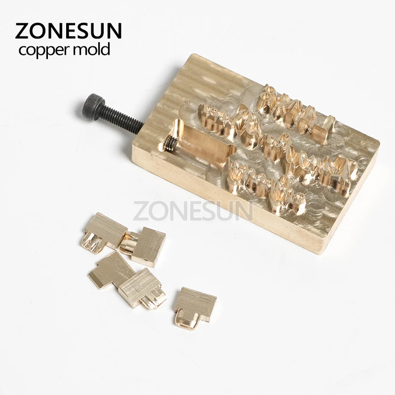 ZONESUN кожа штамп плесень высечки тиснение плесень, латунь штамповки медь плесень, бронзирование высечки, клише