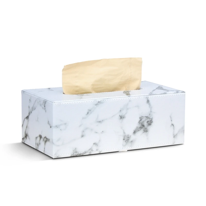 

Прямоугольный Мрамор из искусственной кожи лицевой крышки коробки из папиросной бумаги салфетница Бумага Полотенца контейнер с распылите...