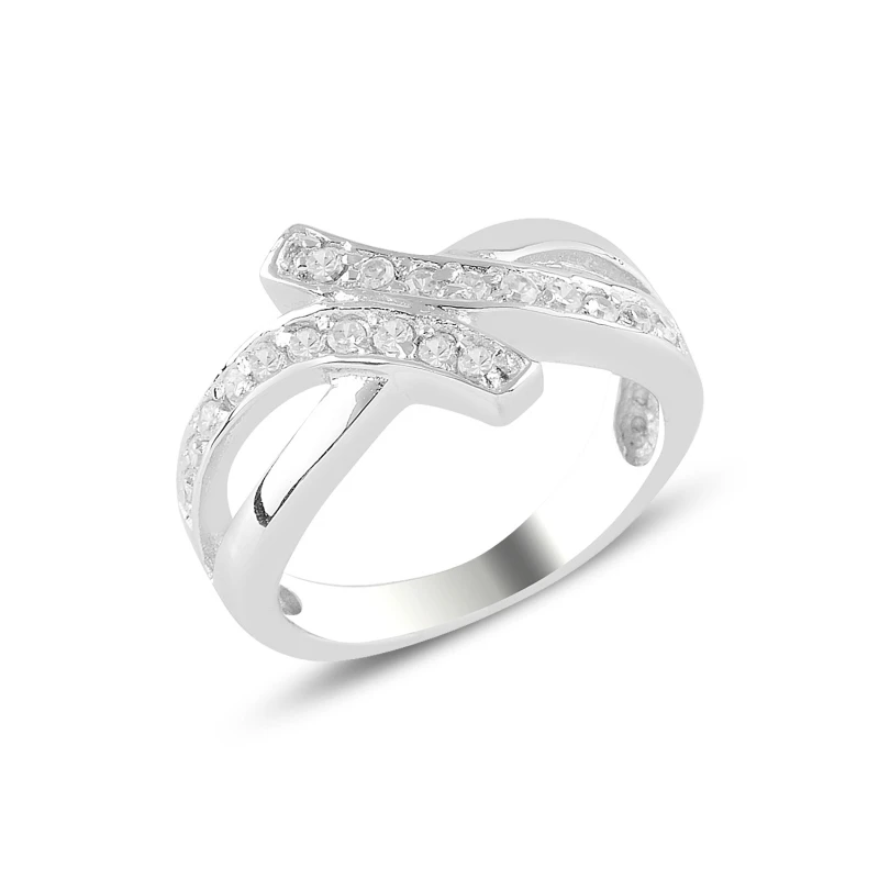 

Серебряное циркониевое кольцо Silverlina