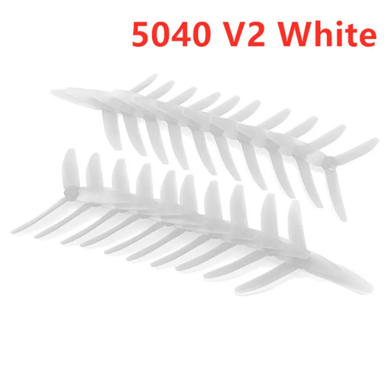 10 пар GEPRC 5040 V2/3042 5 дюймов/3x4,2 дюймов CW CCW 3 Лопасти пропеллеры для модели радиоуправляемых квадрокоптеров игрушки Запасные части DIY Accs - Цвет: 5040 V2 White