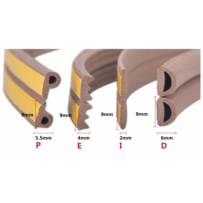 Лента самоклеящаяся из вспененного материала уплотнительная лента для окон 10/20