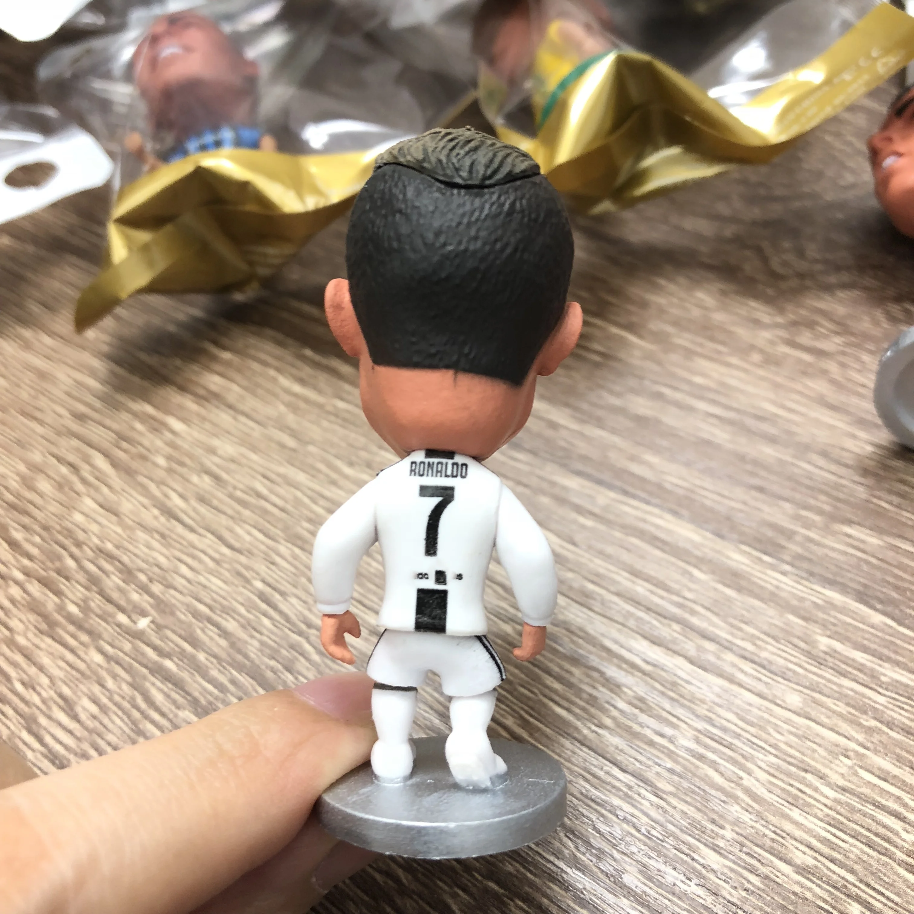 2019 Soccerwe кукла Футбол звезды Роналдо J подвижные швы Смола Модель игрушки фигурка