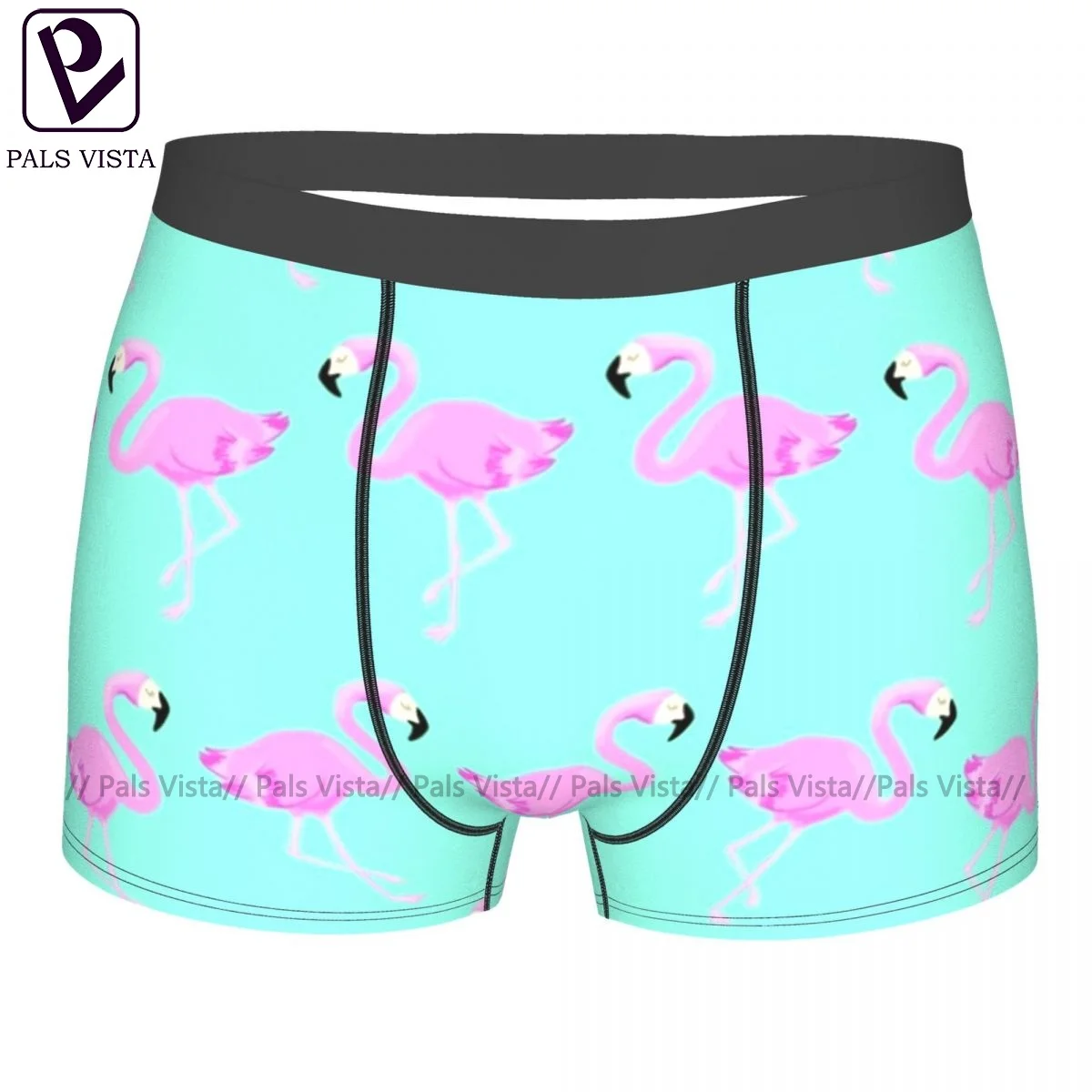 

Flamingo Underwear Boys Custom Funny Trunk Pouch Hot Polyester Boxer Brief