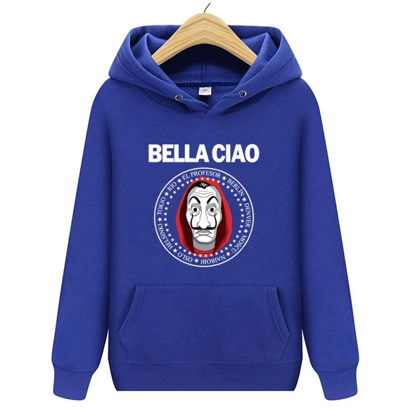 Мужская/Женская толстовка с капюшоном Дом бумажных денег | Мужская одежда