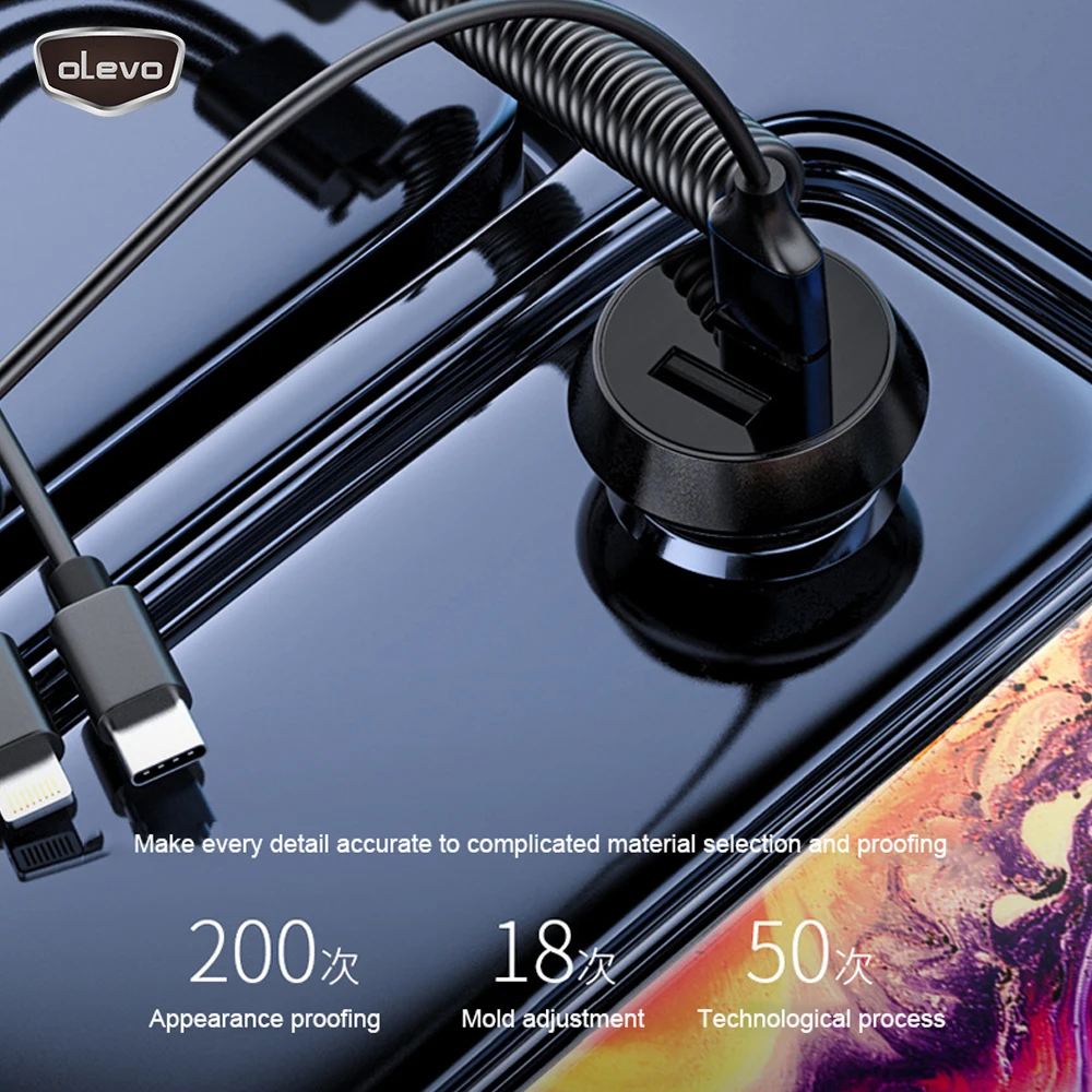 3 4 а двойное зарядное устройство для тройного ремня быстрое с разъемом Micro USB Type-C