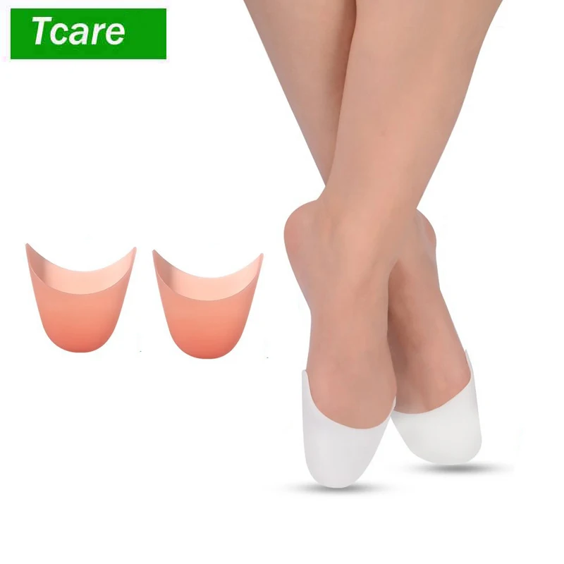 Tcare 1 пара удобный Уход за ногами мягкие силиконовые гелевые пуанты балетные