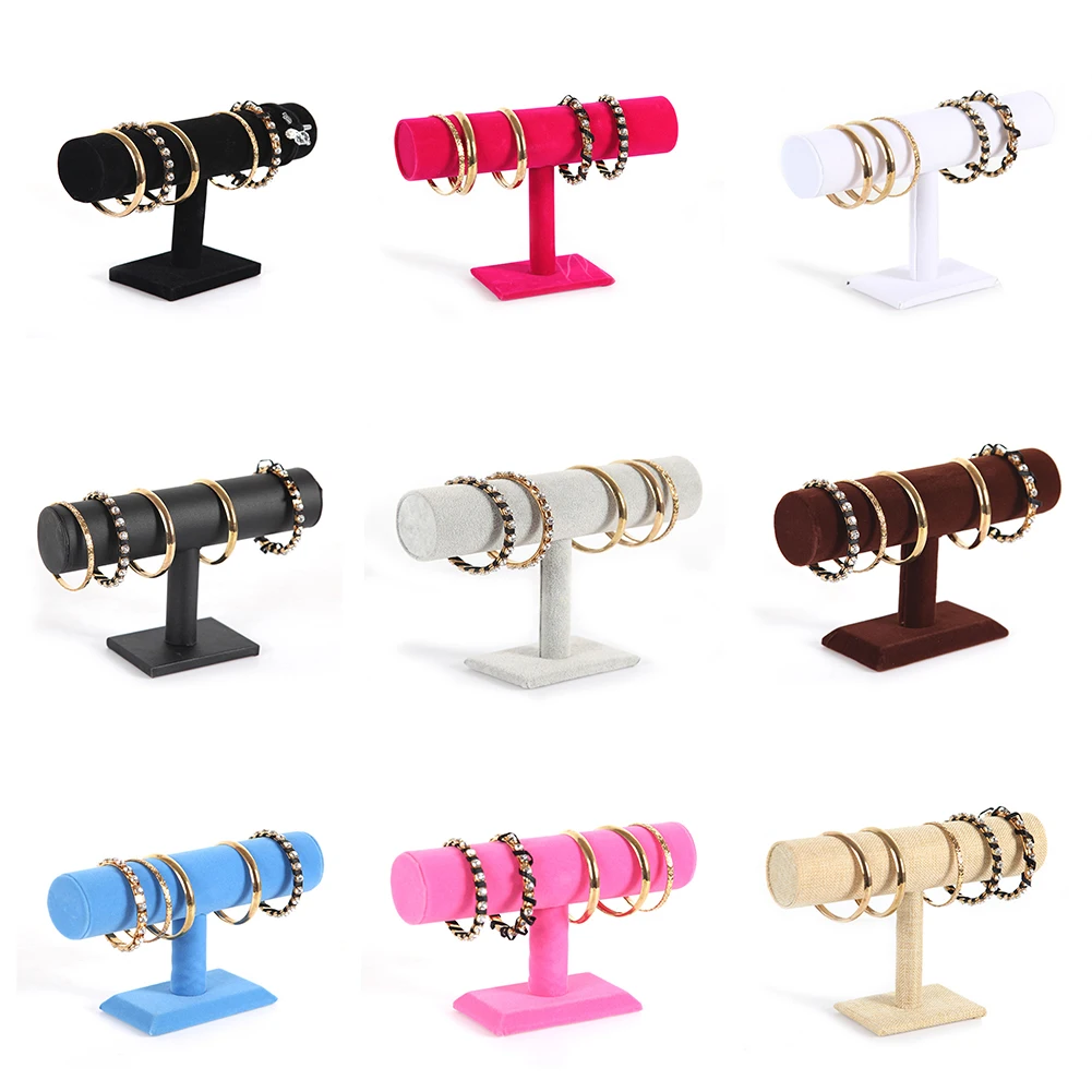 Портативный бархатный органайзер для браслетов ожерелий ювелирных изделий