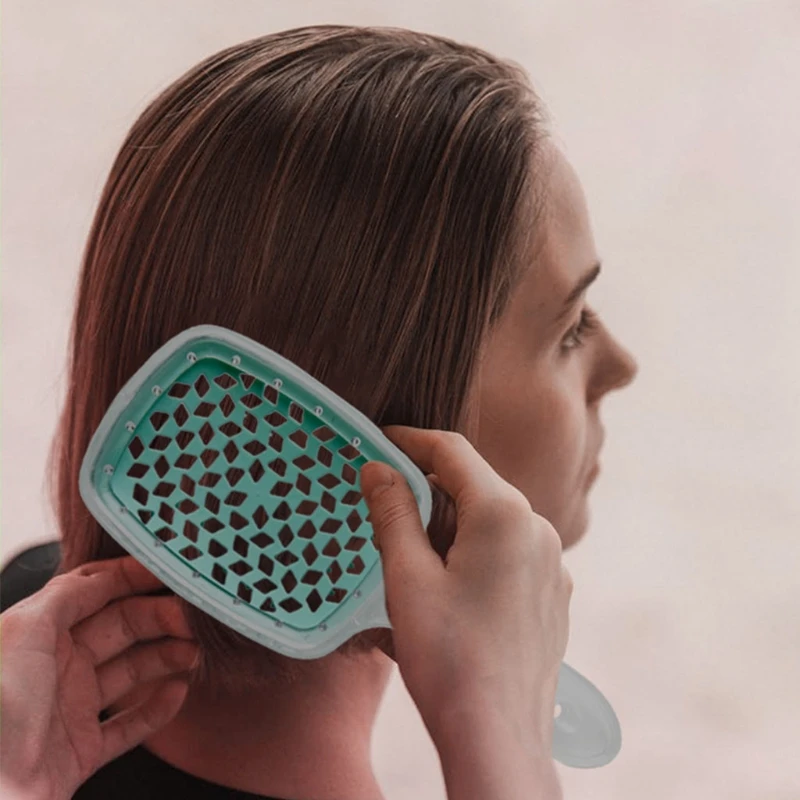 

Wide Teeth Air Cushion Combs Women Scalp Massage Comb Hair Brush Hollowing Out Home Salon Use DIY Hairdressing Tool
